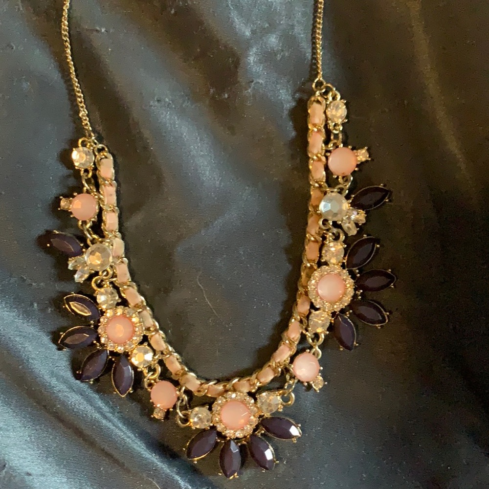 Beautiful floral statement necklace